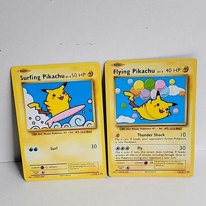 2016 Flying Pikachu and Surfing Pikachu....